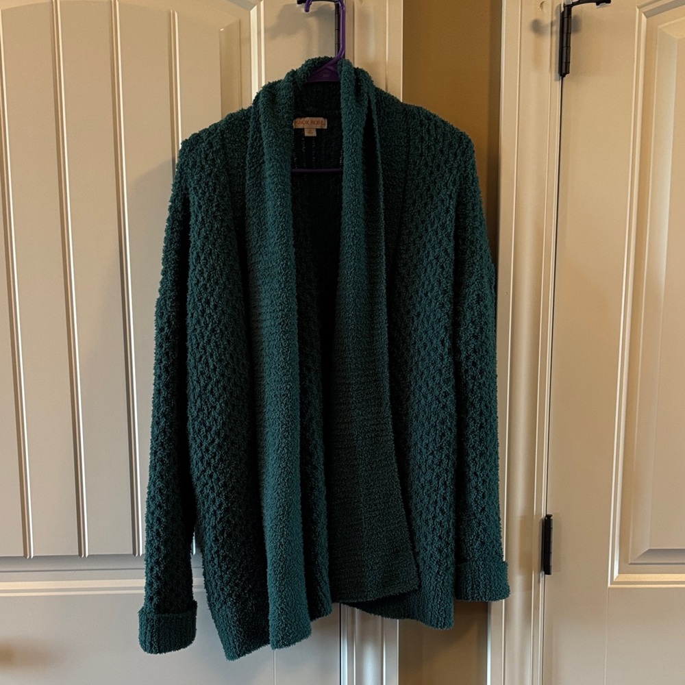 Knox Rose Teal Open-Front Cardigan